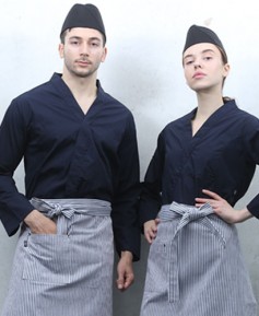 SKO-201-4 네이비 스냅 쿨 무지 쿡복