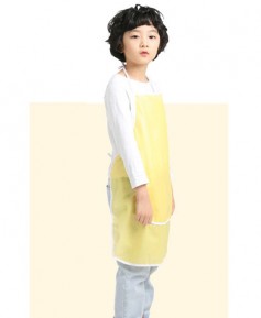 SK-66 키즈 옐로우 캥거루 방수 앞치마 ♬