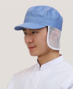 SC-137-3 진하늘 귀망사 식품모자