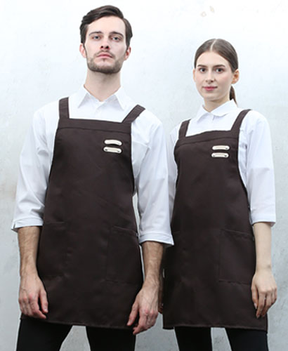 SSA-502 커피 가죽포인트 H형앞치마