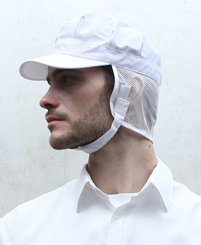SC-242-1 백색 위가 망사여서 시원한 턱끈모
