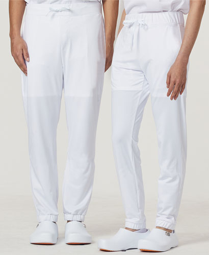 SP-112 ▣ 화이트 올 스판덱스 위생바지