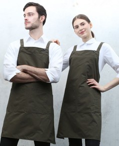 SAP-685 카키 스틸스냅 H형 앞치마 [CSH]