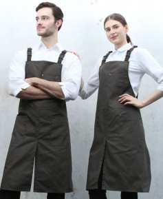 SAP-537-2 카키 고급 버클형 옥스포드 앞치마