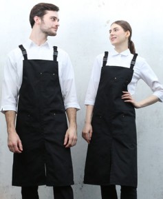 SAP-540-2 블랙 고급 버클형 옥스포드 앞치마