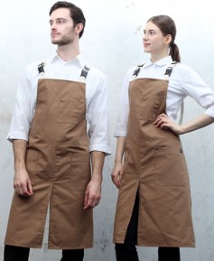 SAP-539-2 라이트브라운 고급 버클형 옥스포드 앞치마