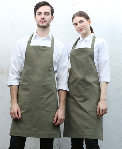 AP-850-2 카키 라이크코튼 목걸이형 앞치마