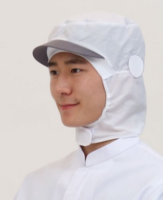 C-234-1 회색창 귀고리형 식품모자