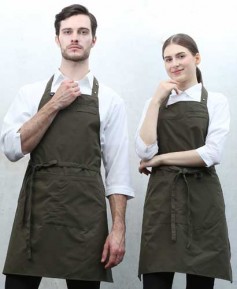 SAP-980 카키 스틸스냅 목걸이 앞치마 [CSN]