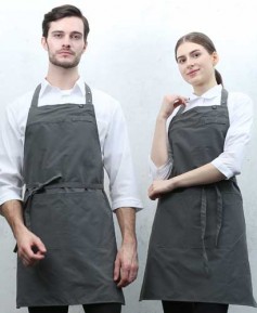 AP-981 그레이 스틸스냅 목걸이 앞치마[CSN]