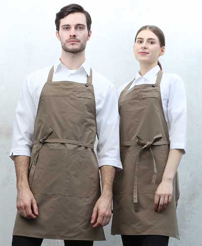 SAP-985 베이지 스틸스냅 목걸이 앞치마