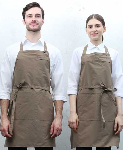 SAP-985 베이지 스틸스냅 목걸이 앞치마