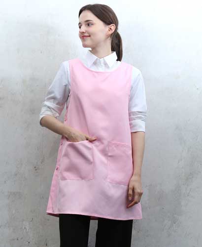 SAP-749 무지 옆단추 핑크 원피스 ＃