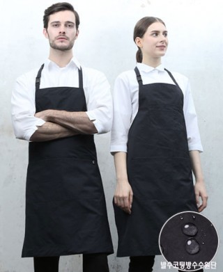 SAP-1003-1 블랙 경량 목걸이 앞치마 [생활방수]