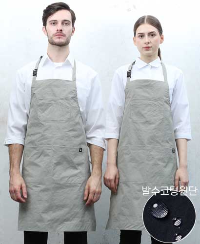 SAP-1003-3 그레이 경량 목걸이 앞치마 [생활방수]