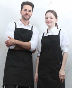 SAP-650-1 검정 라이크코튼 폴리 X형 앞치마