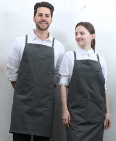 SAP-650-3 다크그레이 라이크코튼 폴리 X형 앞치마