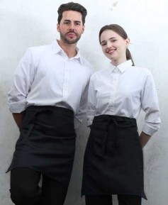 SQ-370 블랙 사이드 원포켓 허리앞치마[PW08]