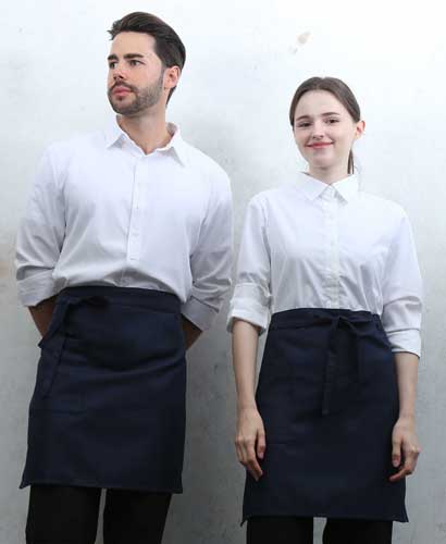 SQ-371 네이비 사이드 원포켓 허리앞치마[PW08]