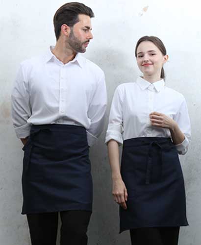 SQ-371 네이비 사이드 원포켓 허리앞치마[PW08]