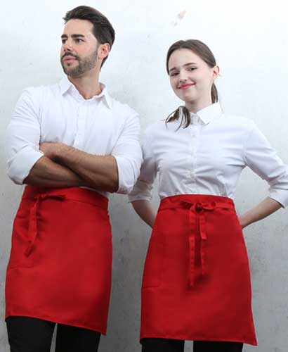 SQ-373 레드 사이드 원포켓 허리앞치마[PW08]