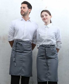 SQ-476 그레이 미니포켓 심플 허리앞치마[PW04]