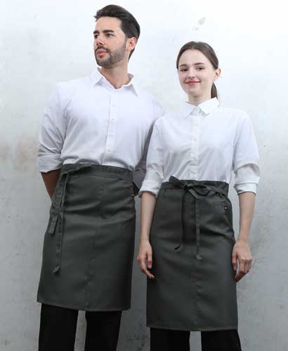 SQ-475 카키 미니포켓 심플 허리앞치마[PW04]