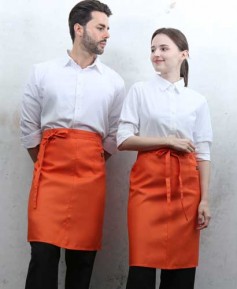 SQ-474 오렌지 미니포켓 심플 허리앞치마[PW04]