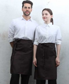 SQ-472 브라운 미니포켓 심플 허리앞치마[PW04]