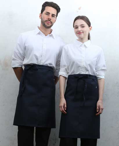 SQ-471 네이비 미니포켓 심플 허리앞치마[PW04]