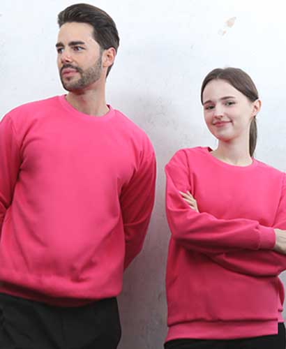 ST3-96 동절기 맨투맨 특양면 핫핑크