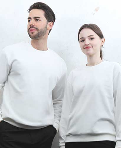 ST3-96 동절기 맨투맨 특양면 아이보리