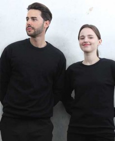 ST3-96 동절기 맨투맨 특양면 검정