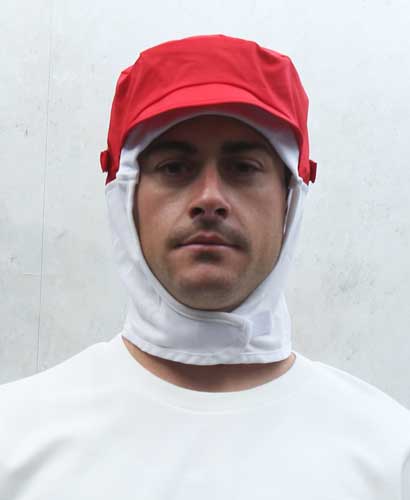 SC-336 레드 귀걸이형 식품모자