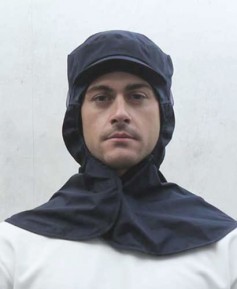 SC-347 네이비 어깨덮힘 둥근형 식품모자