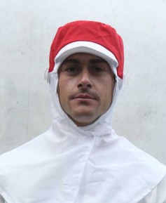 SC-348 레드 귀고리형 식품모자