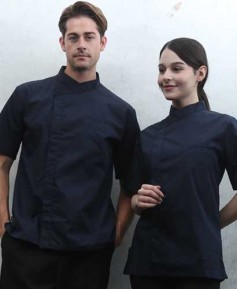 SKO-190S-4 히든 크로스넥 네이비 반팔조리복