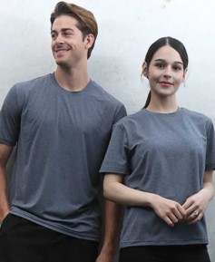 ST-12 스판덱스 멜란지 라운드 반팔