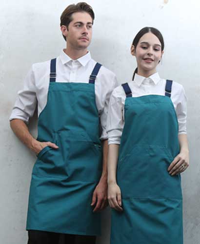 SQ-772 그린 비비드 캐주얼 앞치마