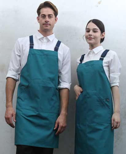SQ-772 그린 비비드 캐주얼 앞치마