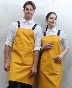 SQ-771 옐로우 비비드 캐주얼 앞치마