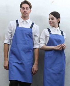 SQ-770 블루 비비드 캐주얼 앞치마