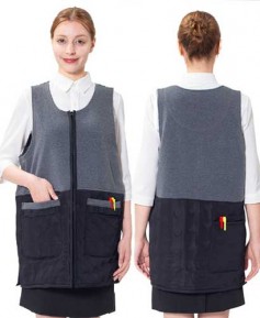 SAR-9883 그레이 누빔 모직 원피스ㅡㅡㅡ[동절기]