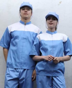 SW-12-1 ★지퍼 진하늘 차이나카라반팔 ㅡ상의 (★빅사이즈 있음)-[20수면혼방]