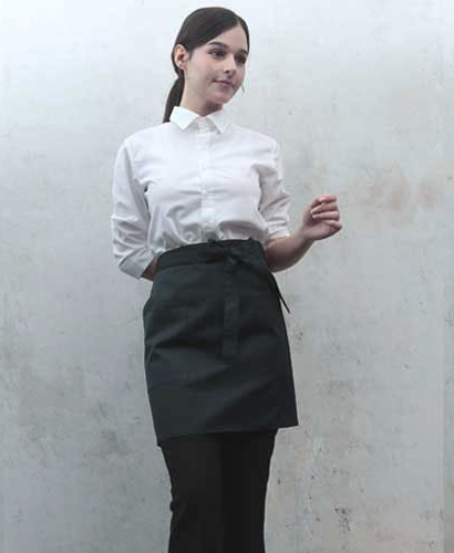 SAP-3163 블랙  면혼방 랩형앞치마