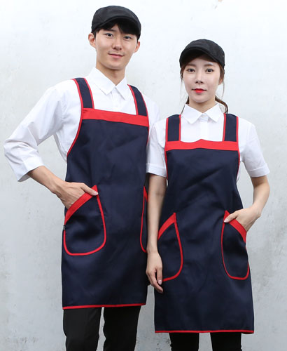 SAP-508 곤색 바이어스 H형 앞치마