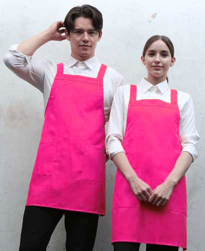 SAP-524 핑크 뒤H형 폴리앞치마