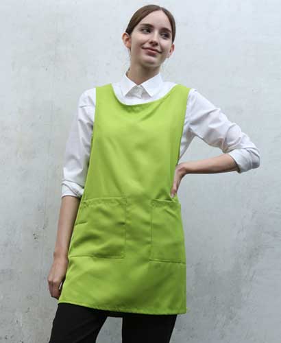 SAP-748-1 연두색 무지원피스앞치마ㅡㅡㅡ[특대있음]