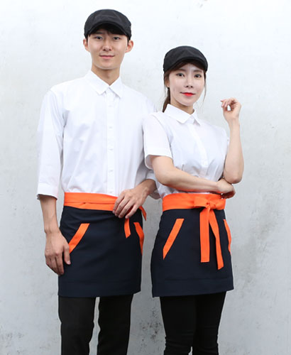 SAP-845 곤색 주황배색끈 미니