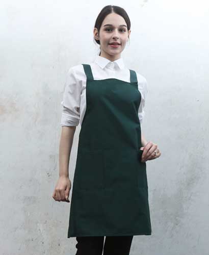SSA-531 ★  녹색 면혼방 앞치마